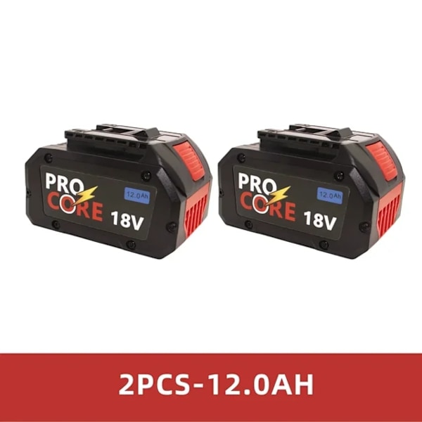 Bosch 18V batteri, 80a kapacitet, 21700 Li-ion teknologi, 2 st 12,0Ah 2PCS 12.0Ah 2PCS 12.0Ah