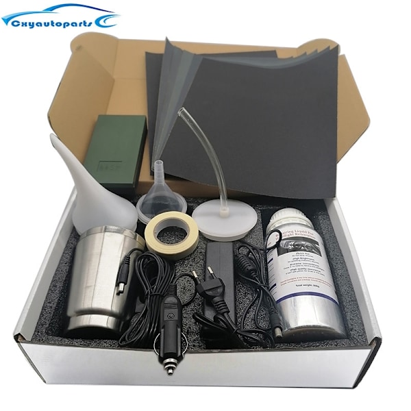 Bil Forlygte Poleringssæt 800 ml - Reparationsvæske, Ridsefjerner, Restaurering Set 3 Carton Kit