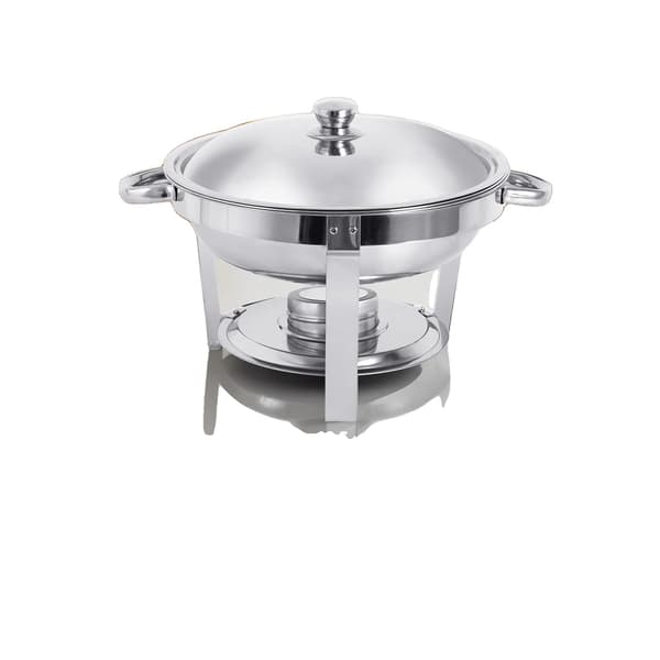 Chafing Dish, Rustfrit Stål, 5L Kapacitet, Rustfrit StålCover-a, 2Pak-a