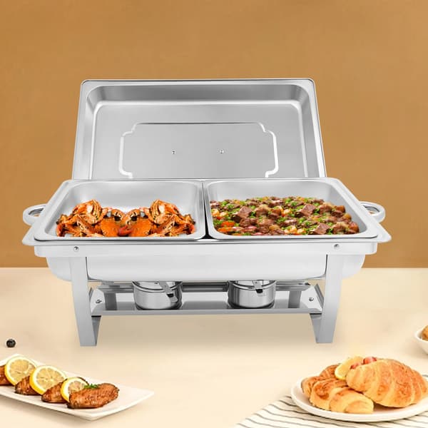 Chafing Dish Set, Rostfritt Stål, Bufféservering, Silver