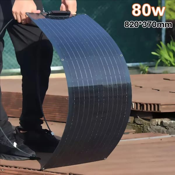 80W Flexibelt Solpanel, Hög Effektivitet 22%, Lättvikt 1,14 kg, 80w flexibel DHL-a