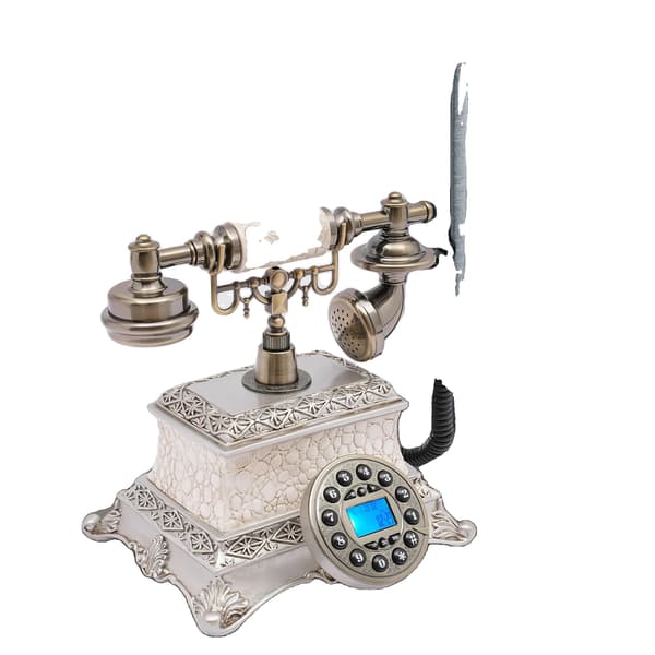 Vintage dial telefon, retro design, bordmontering