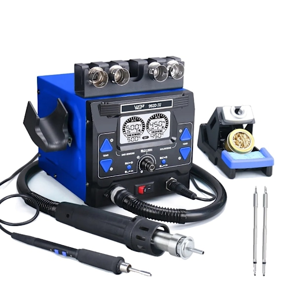 Digital Löd- och Reparationsstation, 1220W Dubbel Funktion, LCD Display,Paket 1, 220V EU Package 1 Package 1