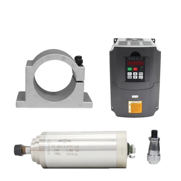 CNC Spindelmotor, 3KW Effekt, Vattenkyld, Kit 2