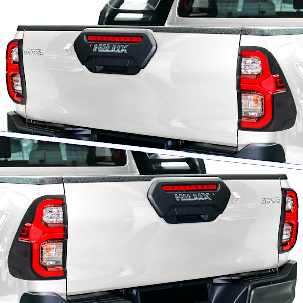 Toyota Hilux Baklyktelock, Mattsvart, Passar till 2021-2023 Modeller