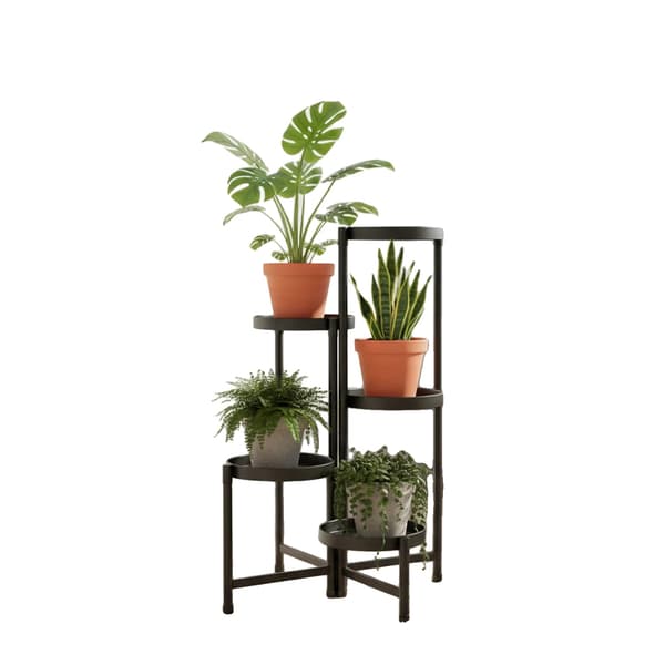 Plantebord, 5-lags design, robust metal konstruktion, Blomsterstativ