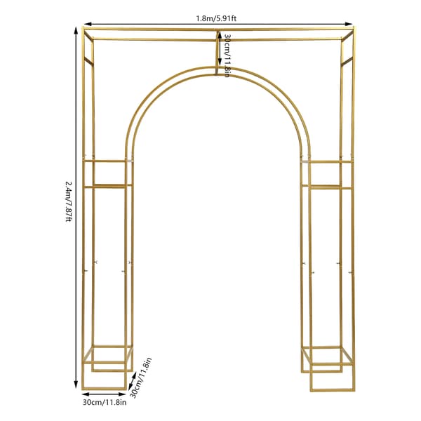 Bakgrundsställning, Hållbart Kolfiberstål, Anpassningsbar Design, Guld, XL