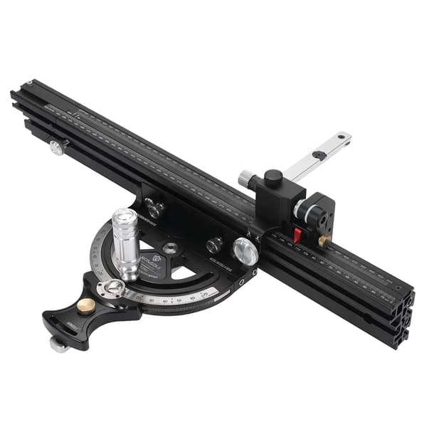 Miter Gauge, Forlænget Hegn, Præcisionsvinkelindstilling, Måler med hegn