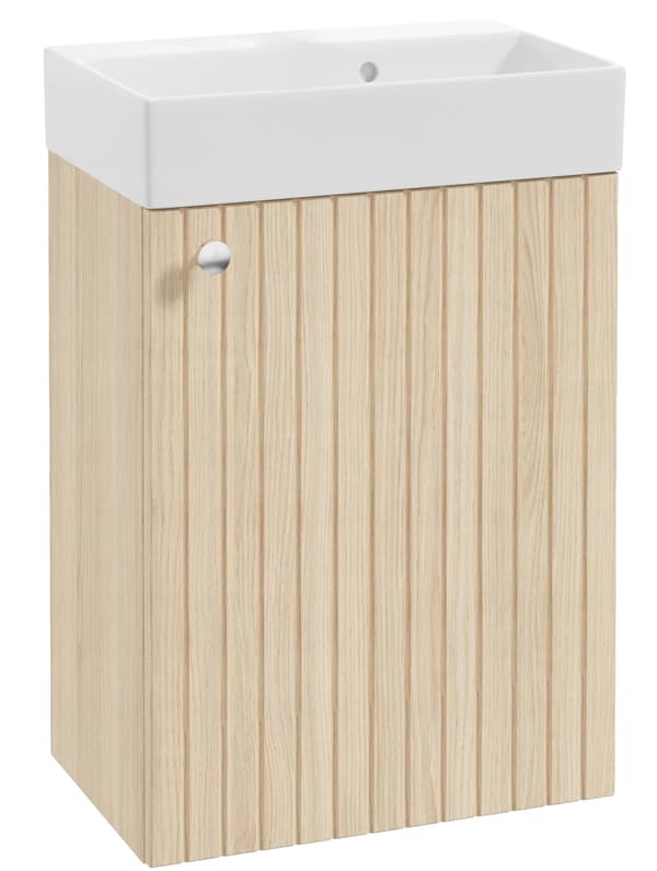 Badrumsskåp, Modern Design, Väggmonterad Handfat, Brun