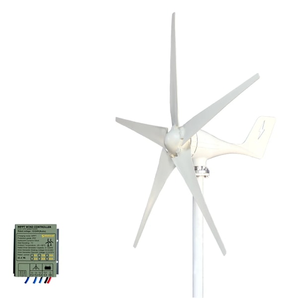3000W Vindkraftverk, 5 Blad, MPPT Kontrollant,Gratis MPPT-kontroll, 3000W, 48V Free MPPT controller Free MPPT controller