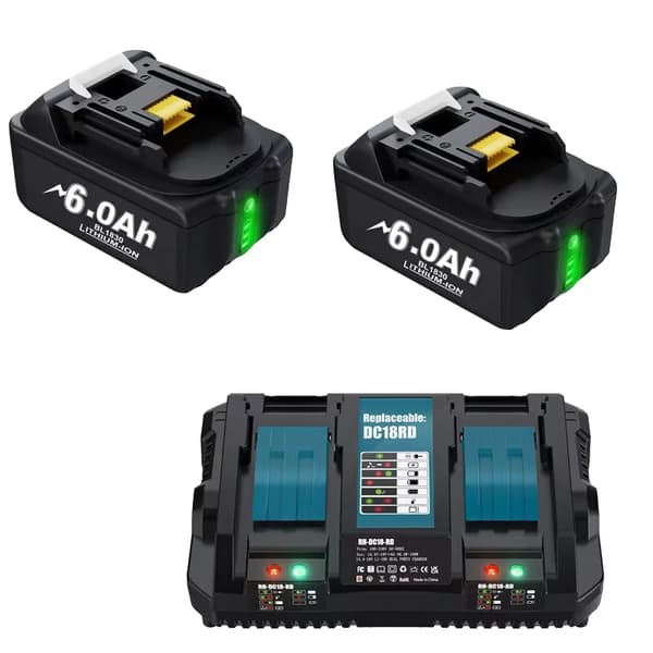 Litiumioniakku, 6000mAh kapasiteetti, 18V jännite, Aseta 2