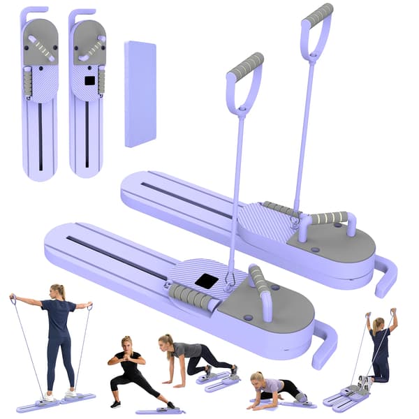 Pilatesbräda, Multifunktionell Design, Helkroppstränare, Lila