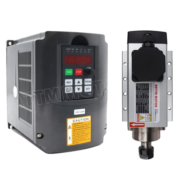 CNC Spindelmotor, 2,2 kW effekt, 24000 omdr./min hastighed, Sæt 1, 220V Sæt