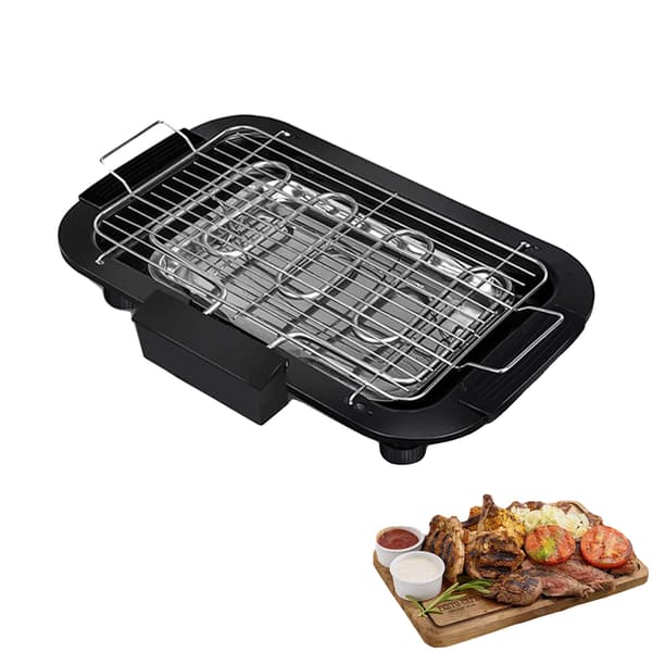 Bordgrill, Hurtig Opvarmning, Non-Stick Pande, sort