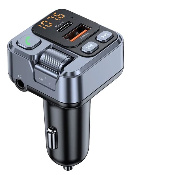 Bluetooth-autovastaanotin, nopea lataus, LED-näyttö, HM101