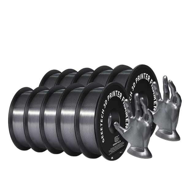 3D Silke PLA Filament, 1,75 mm Diameter, Hållbart och Biologiskt Nedbrytbart, Silver