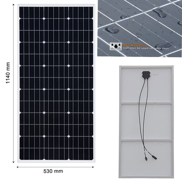 Solpanel, Høj Effektivitet, Alsidige Strømmuligheder, 150W solpanel