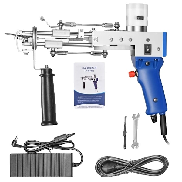 Tuftningspistol, 2 i 1 Set, Elektrisk Matta tapis Stickning, EU -plugg 220V EU Plug 220V EU PLUG 220V