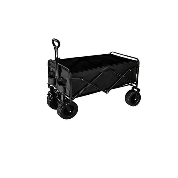 Campingvogn, Holdbart Design, Høj Belastningskapacitet, Sort-8 tommer sår