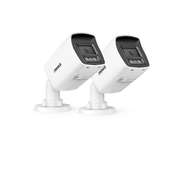12MP PoE Säkerhetskamera, Avancerad Rörelsedetektering, IP67 Väderbeständig,2ST typ 2