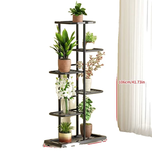 Planteholder, 6 til 8 niveauer, metal konstruktion, 6-sort