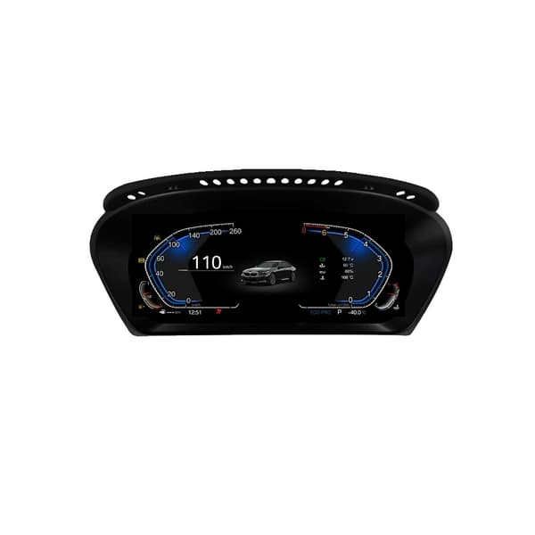 Instrumenttiryhmäpaneeli, 12,3 tuuman näyttö, CarPlay- ja Android Auto -yhteensopiva, E70/E71