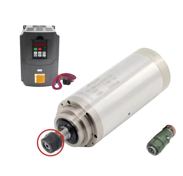 Spindelmotor, vandkølet, CNC-kompatibilitet, Med VFD