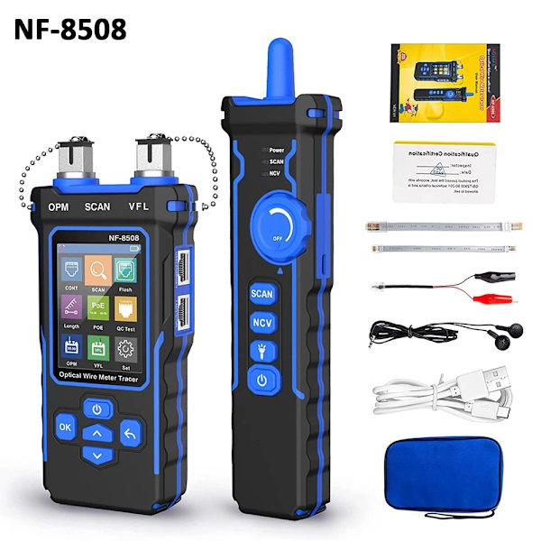 Netværkskabeltester NF-8508, POE & Optisk Effektmåler, CAT5/6 Kabeltestning,NF-8508 NF-8508 NF-8508
