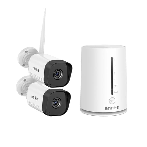 CCTV-system, trådløs teknologi, nattevisionskapacitet, 2PCS Kamera