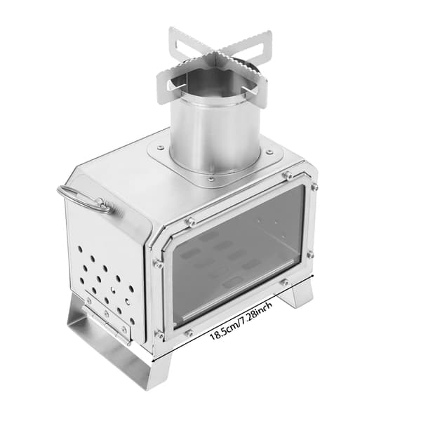Campingkök, Lättviktig Design, Effektiv Förbränning, Silver