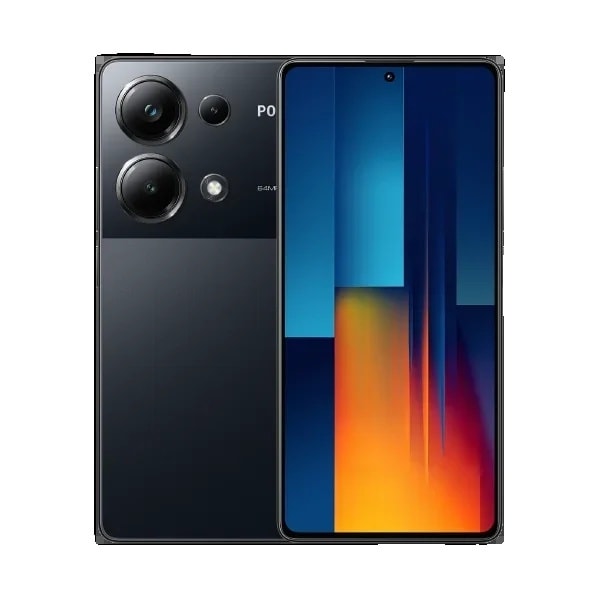 POCO M6 Pro, 120Hz AMOLED-skärm, 64MP kamera, 5000mAh batteri,Svart, 8+256GB Black Black