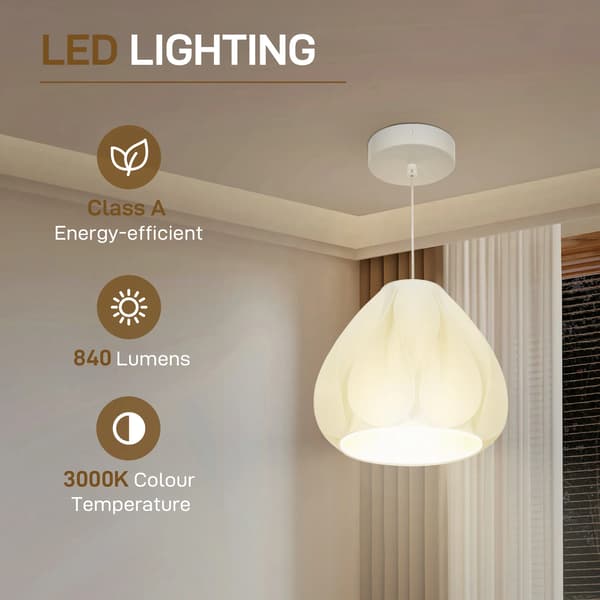 Pendellampa, E27 lampfattning, 3000K LED