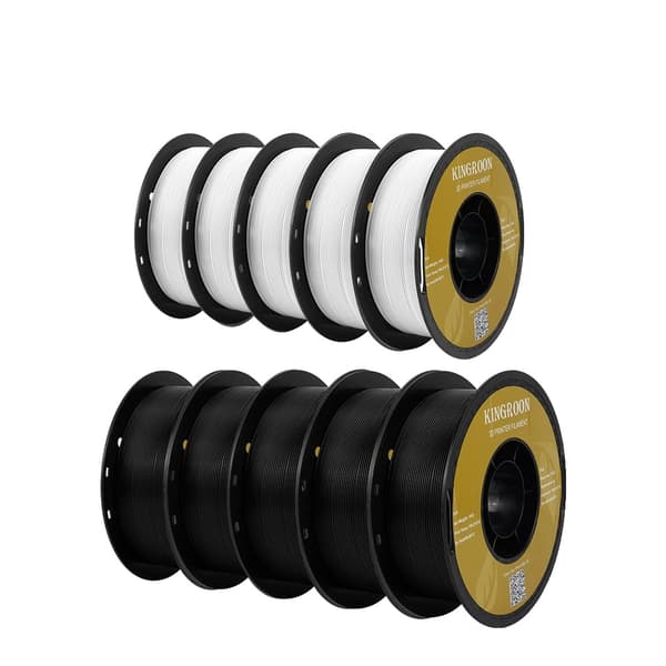 3D Printer Filament, Premium PLA, 1 kg Rulle, 5WT 5BK pla