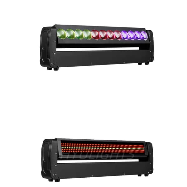 LED Moving Head Light, Flere Effekter, Høj Lysudbytte, 2PCS Lys, EU Stik