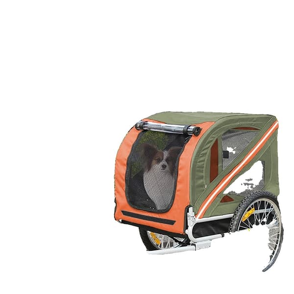 Cykeltrailer, Alsidig Design, Holdbart Materiale, Appelsin