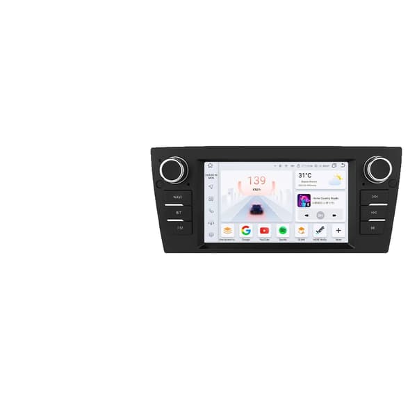 Bilradio, Touchscreen Display, Smartphone Integration, Kompatibel med BMW 3-Serie, Trådløs Design, S8 tilføj AHDC2