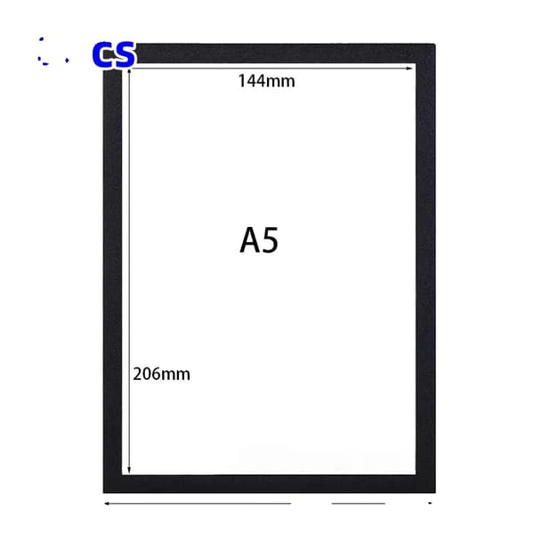 Magnetisk affischram, självhäftande, återanvändbar, A5-10st