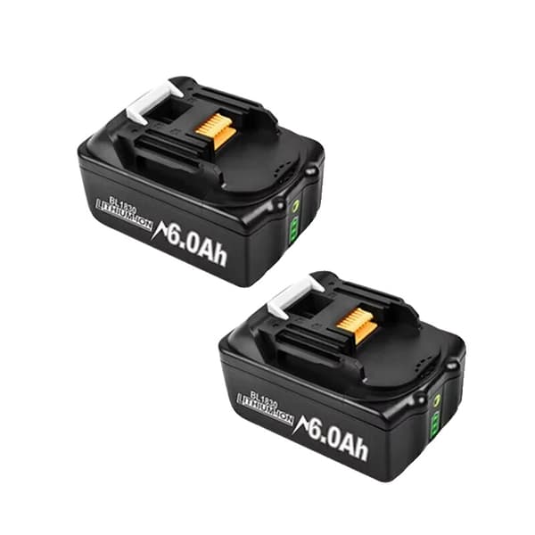 Litiumioniakku, 6000mAh kapasiteetti, 18V jännite, 2 Akut