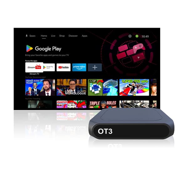 Ostark Android TV Box, 6K-stöd, 2GB DDR4 RAM, 32GB lagring, EU-kontakt