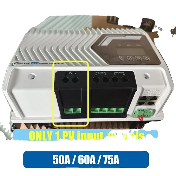 Solcellelader, 75A Maksimal Strøm, Kompatibel med LiFePO4, ET7420NC IP32