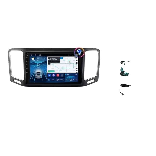 Bilstereo, Touchskærm, Problemfri Forbindelse, kompatibel med Bilmodel Sharan 2012-2018 Snapdragon 6125 Trådløs, G20--B-MIC-CAM
