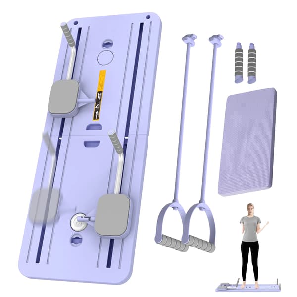 Fitness Board, Foldbart Design, Skridsikker Overflade, ES-Purple