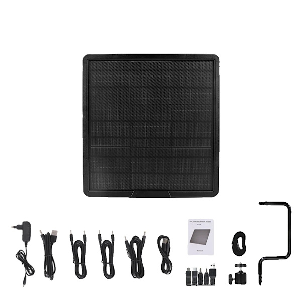 10W Solcellepanel, Høj Konverteringseffektivitet, 25000mAh Batteri, Flere Udgangsmuligheder,WG25000 WG25000 WG25000