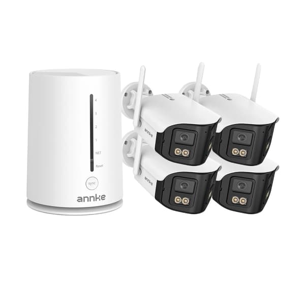 Trådlöst säkerhetskamerasystem, 4MP upplösning, dual-band WiFi, 4st kam, Ingen-a