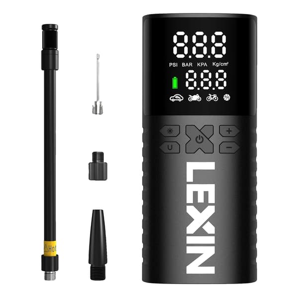 Smart Luftpump, 4000mAh Batteri, 150 PSI Maximalt Tryck, 7.4V Spänning, 0.6 kg Vikt, Hållbart Plastmaterial