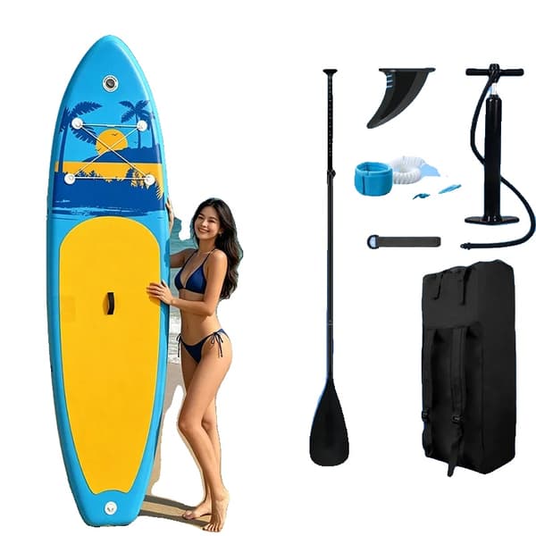 Oppustelig Paddle Board, Skridsikker Overflade, Letvægtsdesign, Blå