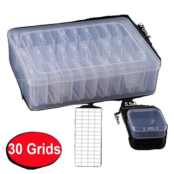 Förvaringslåda, Mångsidig Fackdesign, Hållbart Plastmaterial, 30 Grids