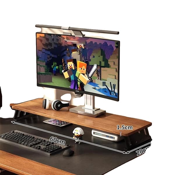 Monitorlyft, Dubbelmonitorstöd, Ergonomisk Skrivbordsställning, Silver