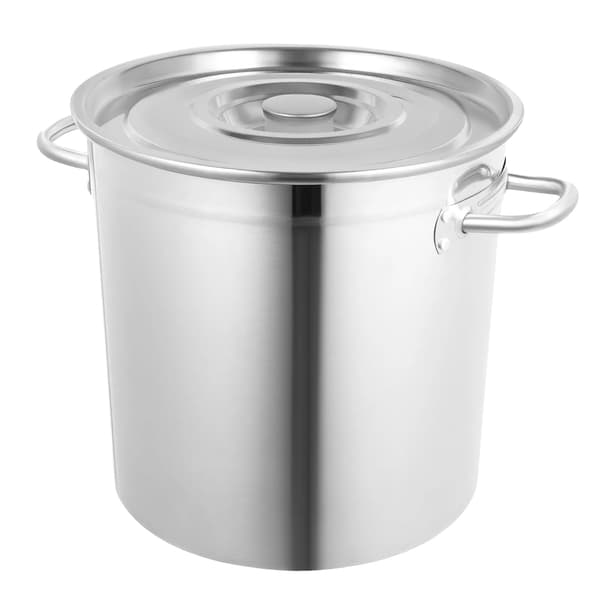 Kogepande, Rustfrit Stål, Stor Kapacitet, Lys Grå