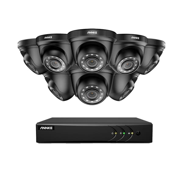 Videoovervågningssystem, 2MP opløsning, 8 kamera understøttelse, 8stk kameraer, 1T